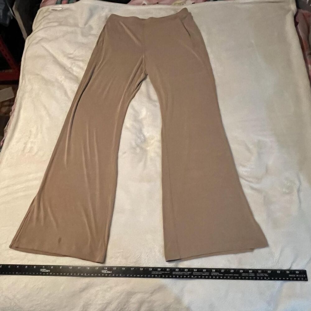 Lululemon Pants Women Large Beige Flared Leggings Yoga Slim Modal Stretch